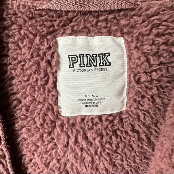 PINK Victoria’s Secret open front sherpa teddy cardigan - Picture 7 of 9